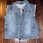 Rocawear  vintage studded denim vest size large  Marked as size large 12/14, refe Photo 0
