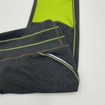 Athleta  Medium Vibe Relay Capri Leggings Athletic Pants Gray Neon Green Photo 4