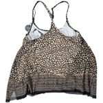 Coco reef Mesh Layer Underwire Tankini Top in Wild Cheetah Ikat 34C NWT Photo 1