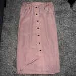 Derek Lam for Design Nation Women’s Pink Button Front Midi Skirt Size M L33 W15 Photo 2