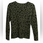 Morgan Taylor  Olive Leopard Print Sweater Photo 1