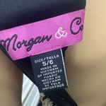 Morgan Co Black Scallop Lace Bodice Slit Front Sleeveless Maxi Dress Gown Size 6 Photo 12