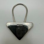 Prada  Triangle Silver‎ Tone Key Ring Chain Replacement Lock Bag Charm Photo 1