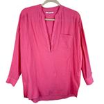 O'Neill Pink 100% Cotton Gauze Saltwater Solids Belizin Coverup Tunic Size S Photo 3