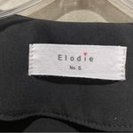 Elodie V-Neck Button Front Short Sleeve Blouse Black Size Small Photo 8