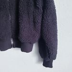 Victoria's Secret  Black Teddy Full Zip Jacket Photo 1