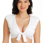 Bleu Rod Beattie  White Floral Bralette Photo 0