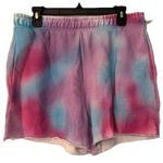 Cotton Citizen Brooklyn Tie Dye Women’s Pink Blue Purple Shorts Size Large Photo 2