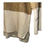 Michael Kors  Tan/White Turtleneck Sweater, Large Photo 1