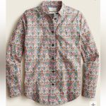 J.Crew  Floral Paisley Georgia Duke Liberty Fabric Slim Button Up Shirt Size 0 Photo 2