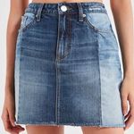 BDG Two Tone Denim Mini Skirt Photo 0