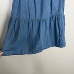 Loft  Chambray Denim Drop Waist Popover Cotton Blend Tank Dress Size Medium Photo 1