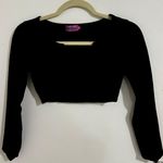 Edikted black v neck long sleeve Photo 0