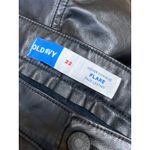 Old Navy Women's Black High Rise Faux Leather Vegan Flare Trousers Pants Size 22 Photo 2