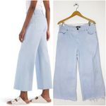 Kut From The Kloth  Meg Fab Ab Wide Leg Jeans Light Blue Size 14 Photo 1