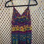 Forever 21 Long flowy boho maxi dress floral mosaic size S Photo 3