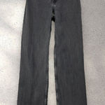 Hollister  Ultra High-Rise Dad Jeans Women’s 23R Black Vintage Wash Straight Y2K Photo 0