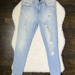 ZARA  Z1975 Basic Denim Distressed Fringe Hem Skinny Jeans Photo 0