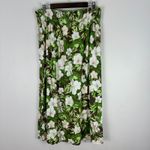 J.Jill Skirt Womens L Brown Green Floral Boho Elastic Waist Resort Vacay Summer Size L Photo 5