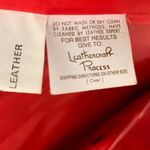 COMINT Womens single breasted red leather jacket blaser VINTAGE M Black Size M Photo 4