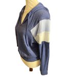 American Eagle  Women’s Half Zip Blue and White Hoodie Size Small Photo 4