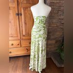 Paper Heart  Green and White Floral Maxi Dress.  Hawaiian. Size Small Photo 2