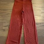 Loft Burnt Orange Ribbed Knit Wide Leg Pants - Size XS Photo 3