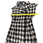 Ellen Tracy Black White Houndstooth Knit Dress Size 4 Photo 3
