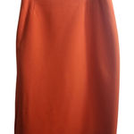 Kasper Orange Pencil Skirt Women's Size 8P Knee Length Business Casual Photo 0