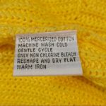Talbots  Yellow 100% Mercerized Cotton Knit Sweater Photo 6