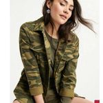 Lucky Brand NWT Shrunken Utility Camo Jacket Photo 0