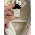 Vintage Oak Hill Women's Pastel Striped Pajama Collared Cotton Shirt Sz M Size M Photo 4