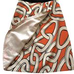 The Limited  Dress Orange Cream Chainlink Strapless Faux Wrap Drape Front Size 0 Photo 9