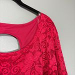 Avenue NWT Red Lace Midi Shift Special Occasion Dress - 30/32 - Womens Plus Size Photo 1