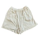 Aerie  High Waisted Pajama Boxer Shorts Stretch Oatmeal ribbed‎ Photo 1