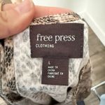 Free Press [] Snake Print Side Slit Crew Neck Flutter Sleeve Midi Dress Sz Large Photo 9