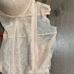 Victoria's Secret Victoria’s Secret Peach Lace Push Up Garter Corset Slip Size 34C Photo 7