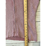 Ruff Hewn Vintage Red Vertical Ribbed Zipper Jacket Women Size Large 100% Cotton Photo 7