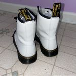 Dr. Martens  Zavala White Leather Combat Boots Women Size 37 EU 6.5 US Grunge Photo 3