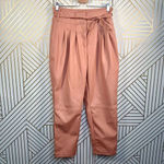 Anthropologie  BlankNYC Chelsea Pants Faux Leather Pleated Tapered Pink Size‎ 28 Photo 2