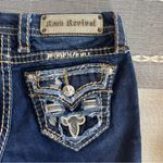 Rock Revival Karla Straight Leg Jeans Distressed Dark Wash Size 25 Photo 5