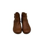 BOC BORN Boots Womens 7.5 M Ankle Bootie Brown Buckle Strap Comfort Low Shoes Size 6.5 Photo 2