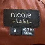 Nicole Miller Halter Scarf Satin Dress 6 Boho Floral Hippie Gypsy Festival Orange Photo 8