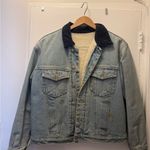 Brandy Melville Sherpa Lined Denim Jacket EUC Photo 1