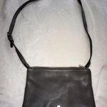 Vince Camuto Gray Leather Crossbody Bag Double Zip Purse Handbag Photo 0