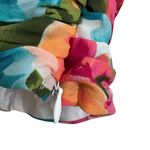 Lulus NWT Hues of You Teal Multi Floral Print Ruched Puff Sleeve Top Size XS Photo 8