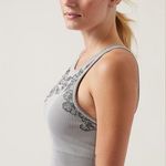 Athleta NWT  Aurora Seamless High Neck Crop Tank, Small Photo 2