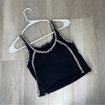 Brandy Melville  Tank Top lauren leopard print crop Black womens (one size) y2k Photo 0