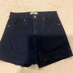 Forever 21 Cotton Blend Stretch 5-Pocket Denim Jeans Shorts Dark Blue Size 27 Photo 2