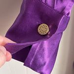 ZARA Purple Satin Effect Wrap Shirt Dress NEW Mini Size Small Blogger Fav Night Photo 5